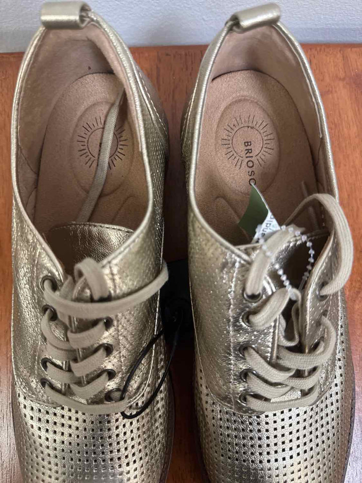Brioso Shoe Size 10.5 Gold flat shoe