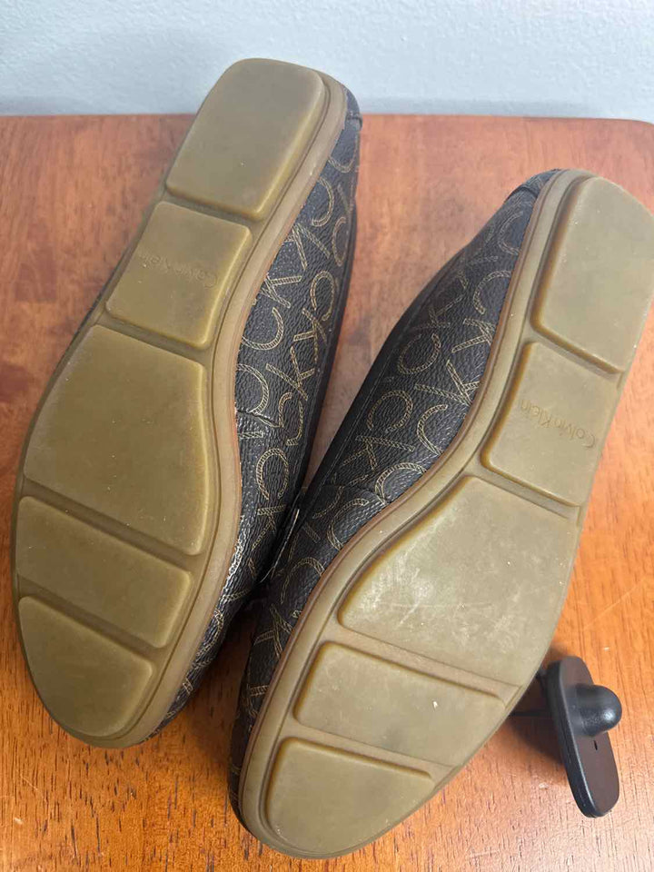 Calvin Klein Shoe Size 7.5 Brown flat shoe