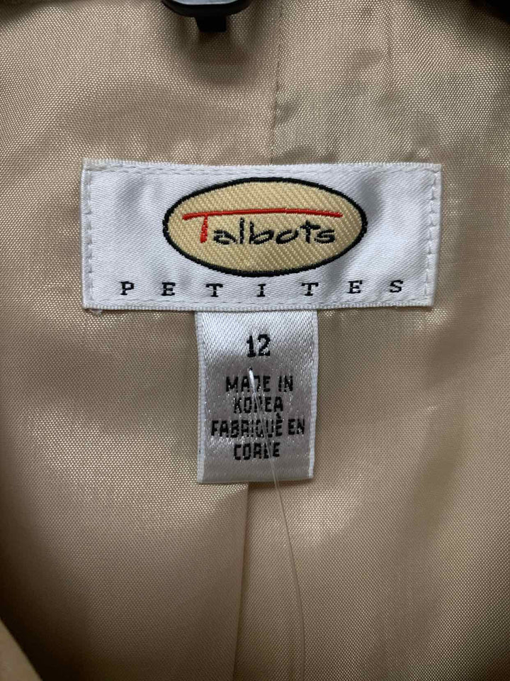 Talbots tan Women Size 12 jacket