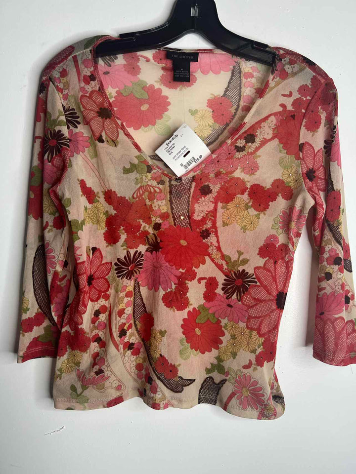 The limited Women Size M floral long sleeve top