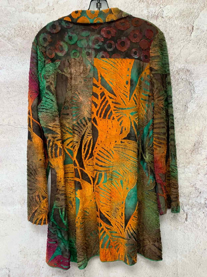 Paris Hues Women Size L Green long sleeve top