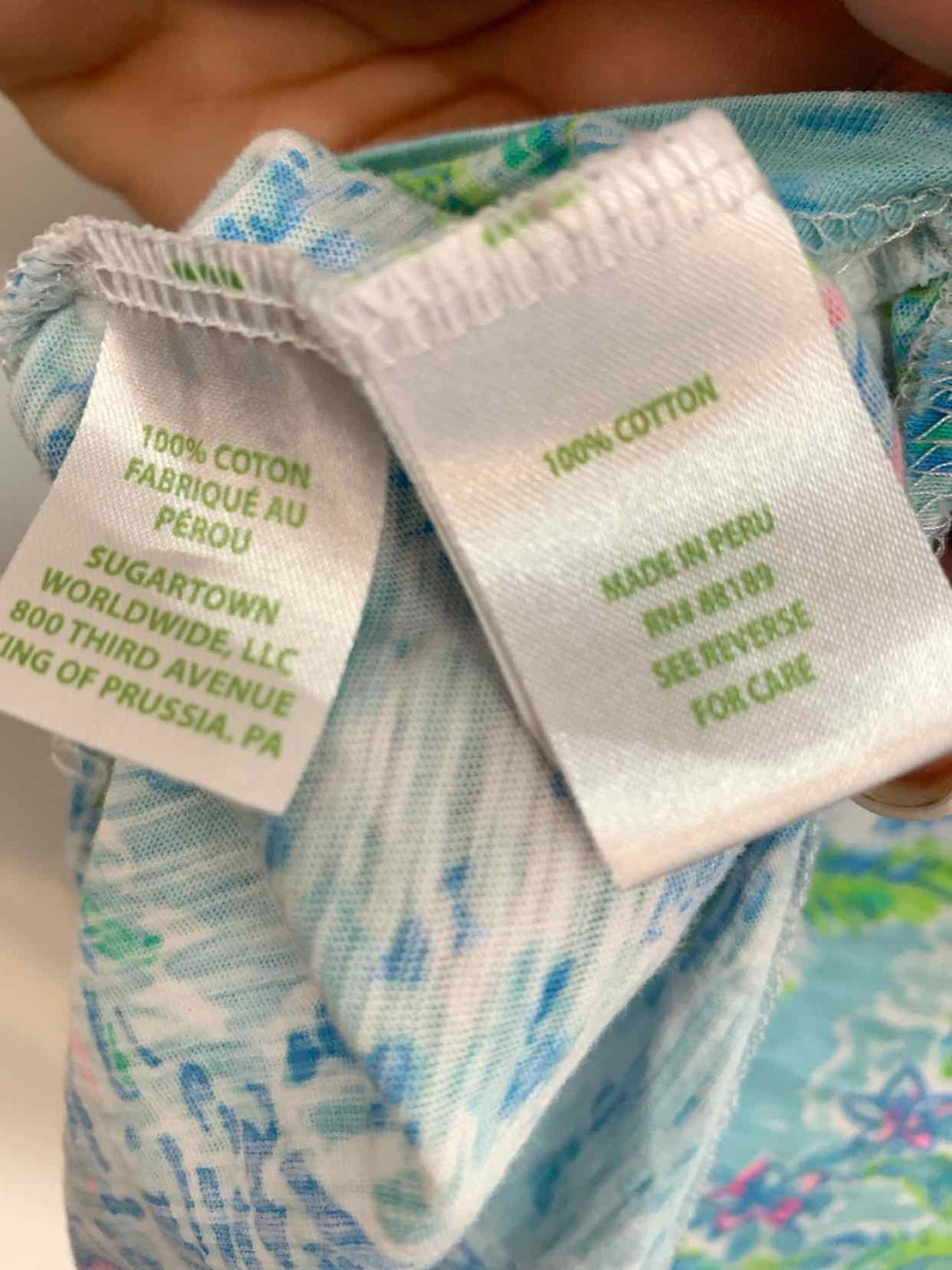 Lilly Pulitzer Women Size M Blue short sleeve top