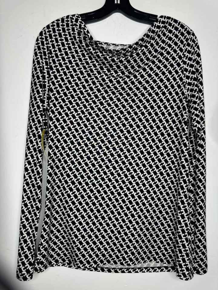 Talbots Women Size M Black long sleeve top