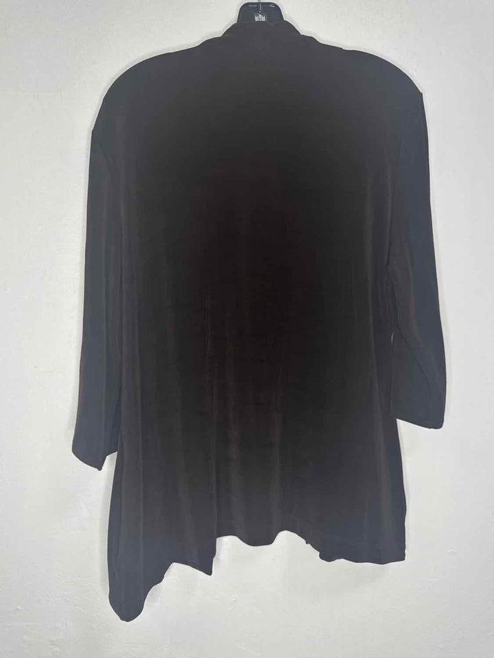 Chicos Size 3 Brown NWT Solid cardigan