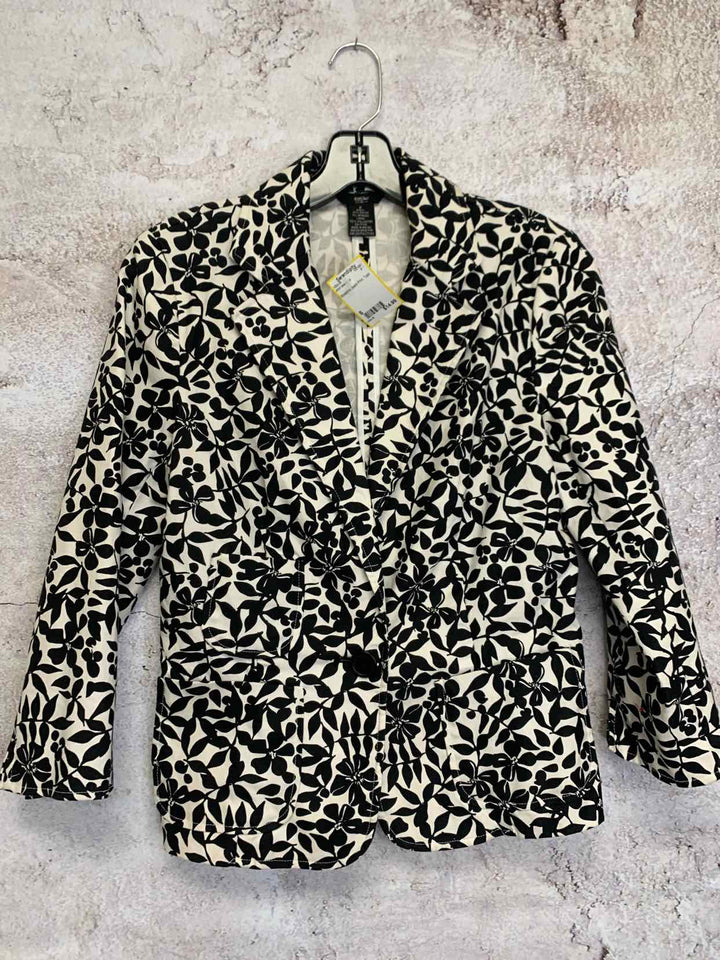 Mossimo Size S Black Print short sleeve top