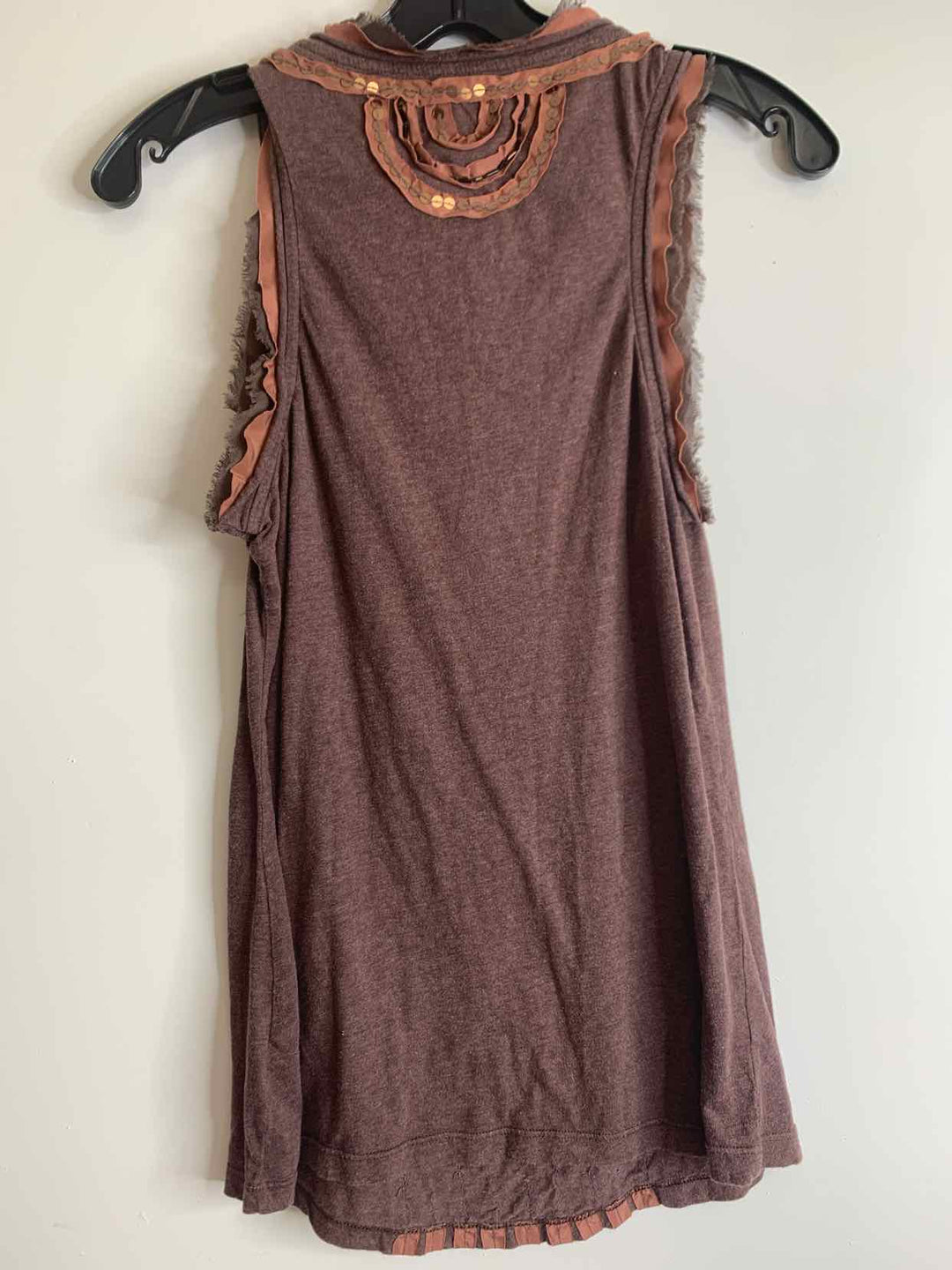 Deletta Women Size S Brown sleeveless