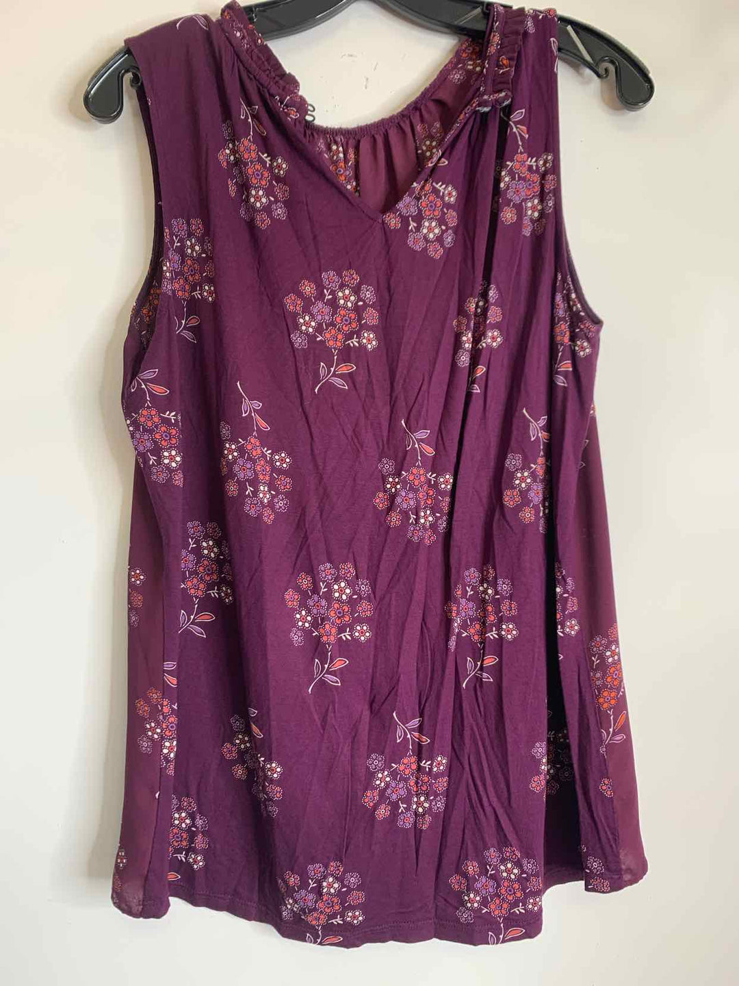 Loft Women Size M Burgundy sleeveless