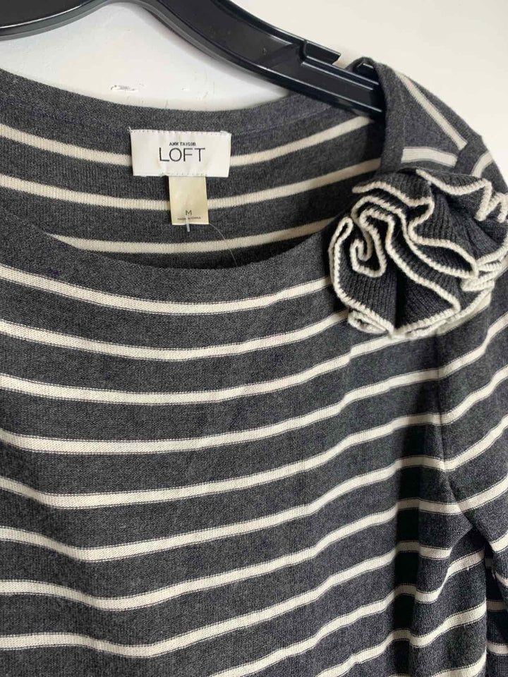 Loft Women Size M striped long sleeve top