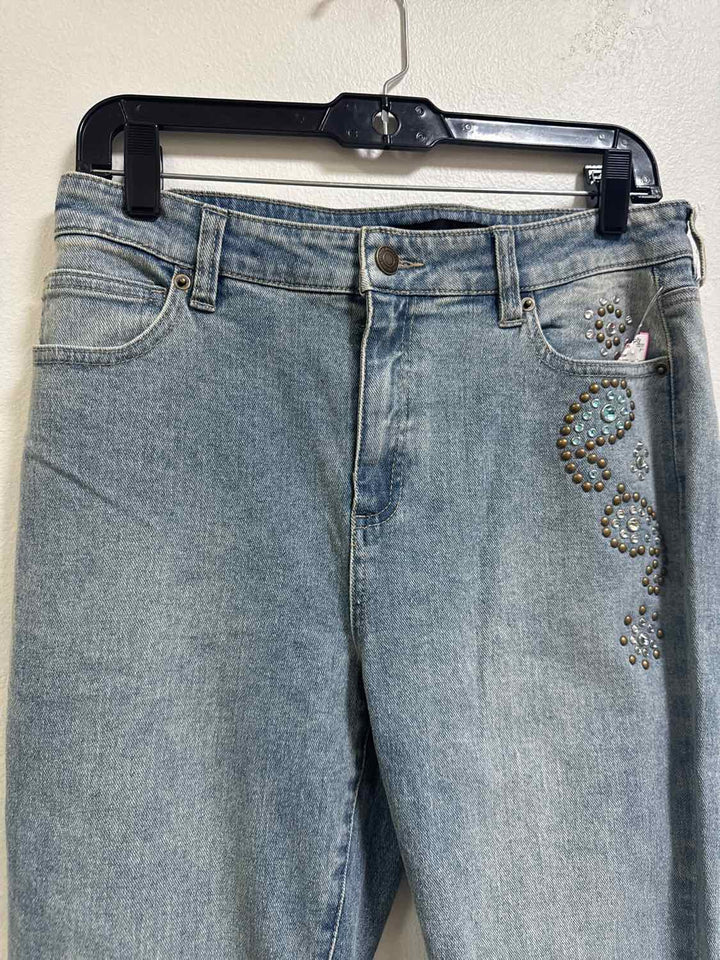 Boston Proper Size 10 Denim Teal Jeans
