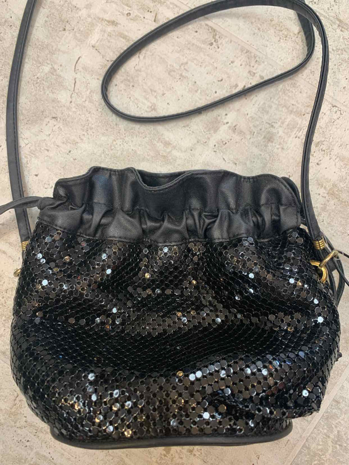 Whiting and Davis Black evening bag