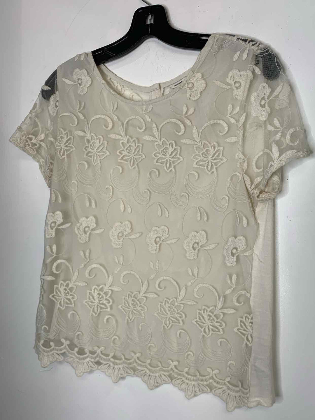 Forever21 Women Size M Ivory short sleeve top