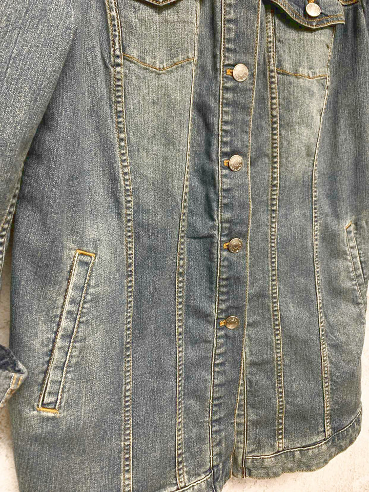 Chicos Size 1 Denim denim jacket
