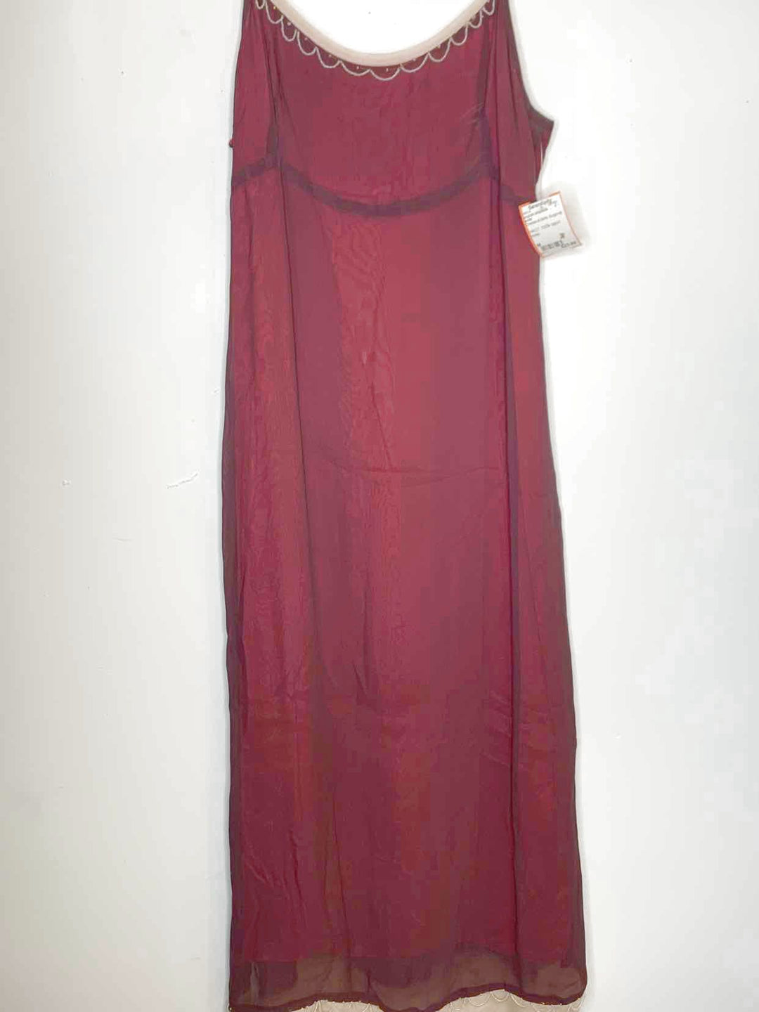 Women Size M ecote Burgundy spaghetti strap dress