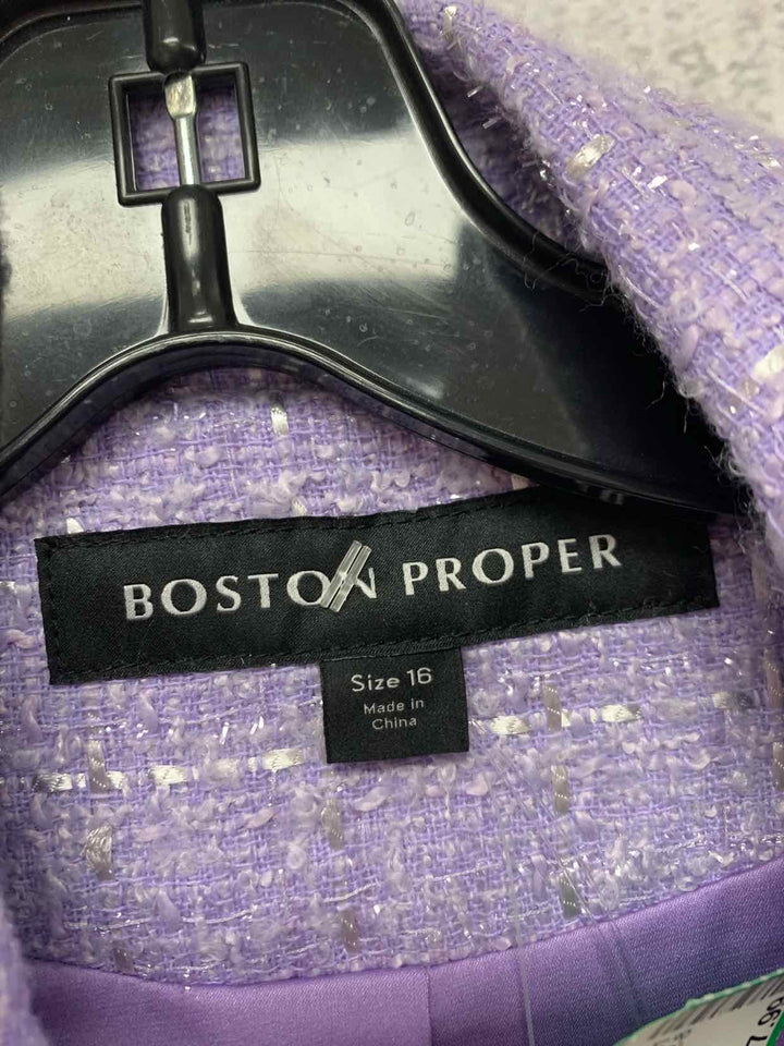 Boston Proper Lavender Women Size 16 jacket