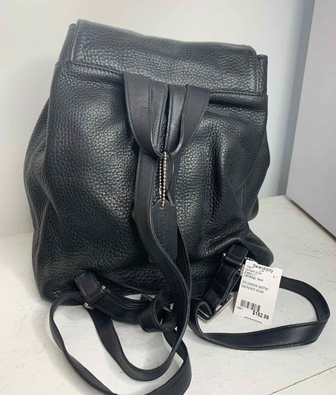 Coach Black backpack purse