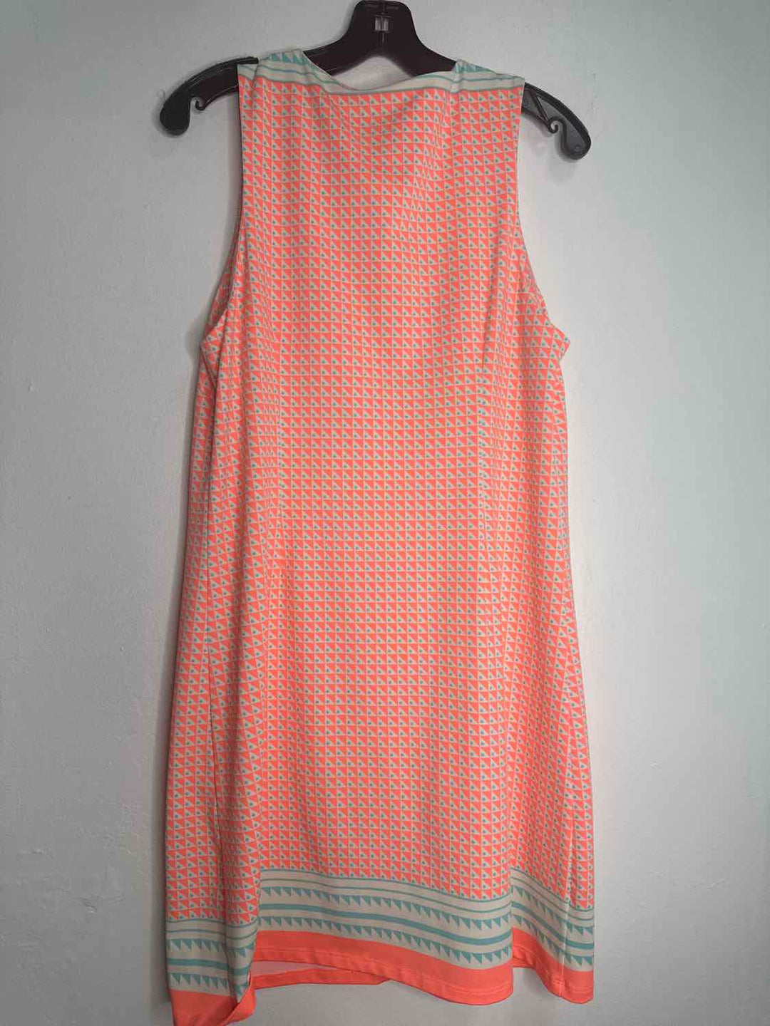 Julie Size L Orange Collar sleeveless dress