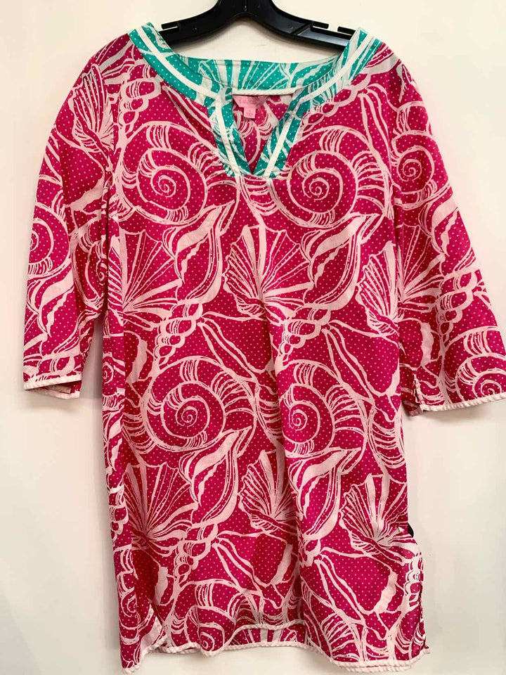 Lilly Pulitzer Size S Pink Floral long sleeve top