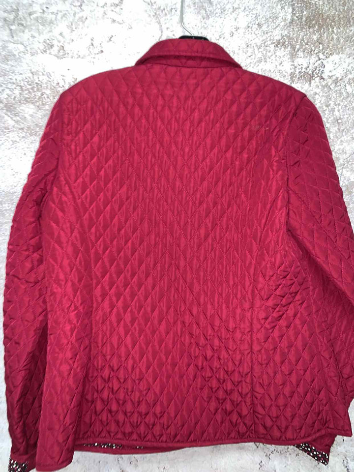 Kim Rogers Burgundy Women Size M jacket
