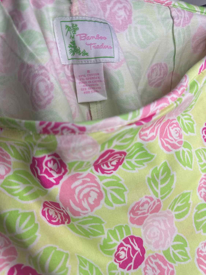 Bamboo Traders Size 8 Pink Floral knee length skirt
