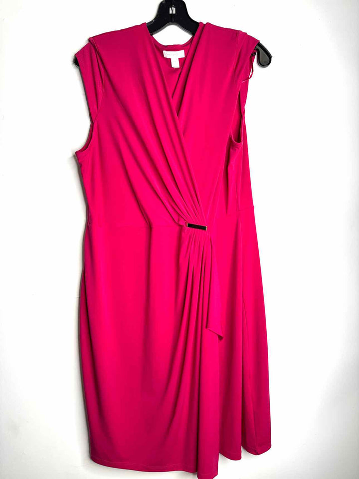 Women Size PXL Charter Club Hot Pink sleeveless dress