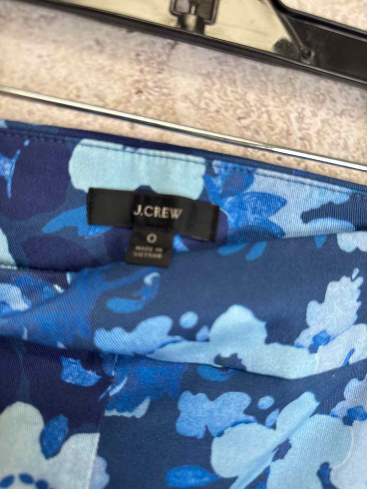 J Crew Size 00 Blue 2 piece suit