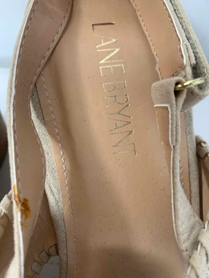 Lane Bryant Beige W Shoe Size 11 wedge