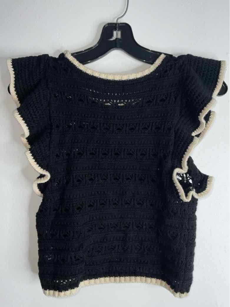 H&M Size XS Black Good Crochet sleeveless