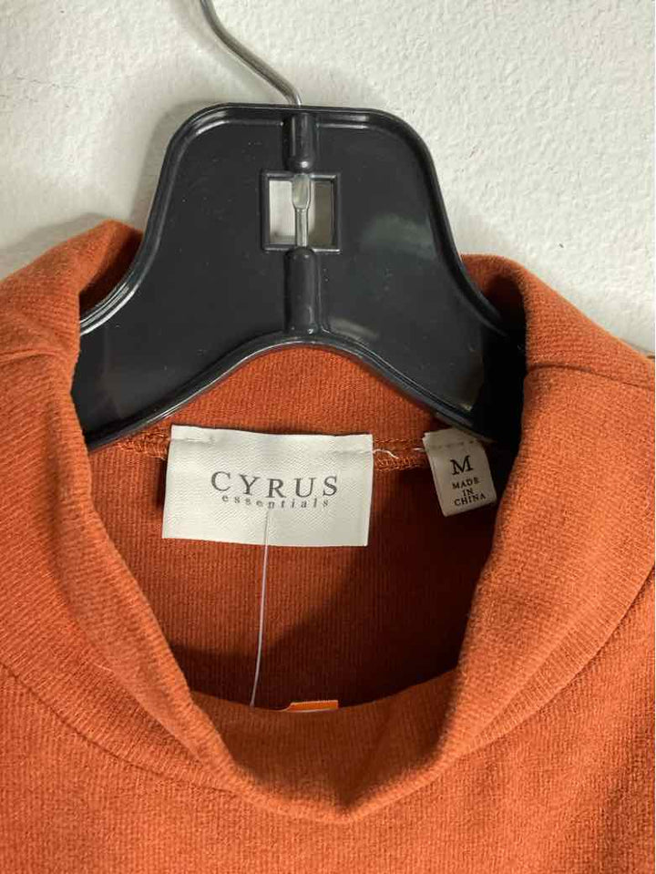 Cyrus Size M Brown High Neck short sleeve top