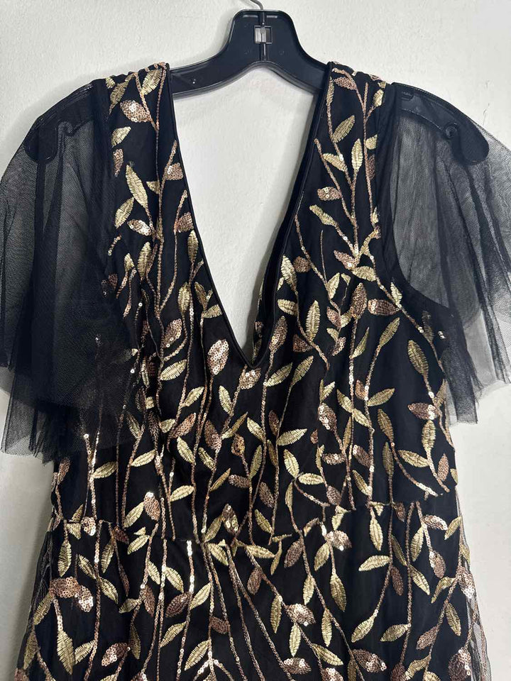 Ever Pretty Size 3X Black and Gold formal dress