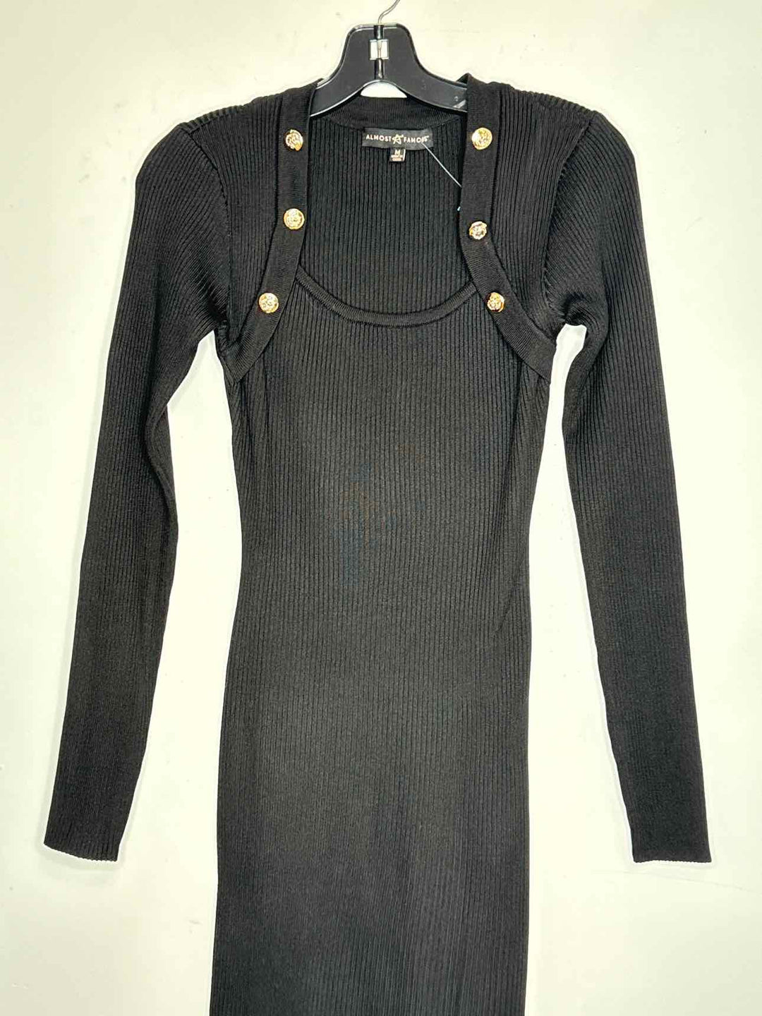 Women Size M Almost Famous Black long sleeve dress