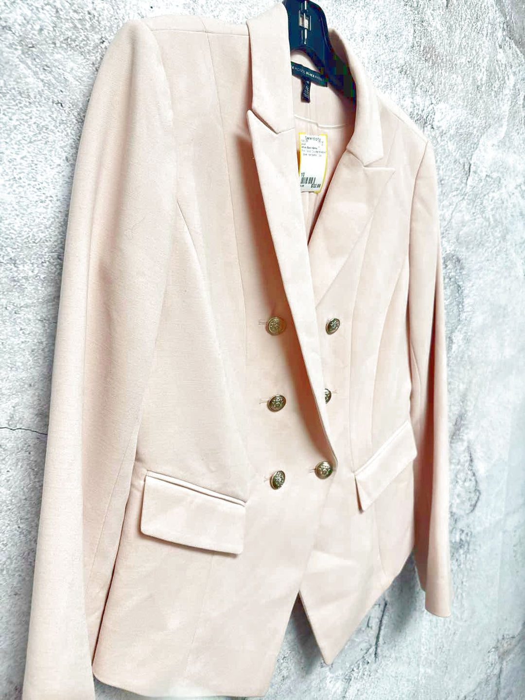 White Black Market Size 10 Pink Good Silver Hardware jacket