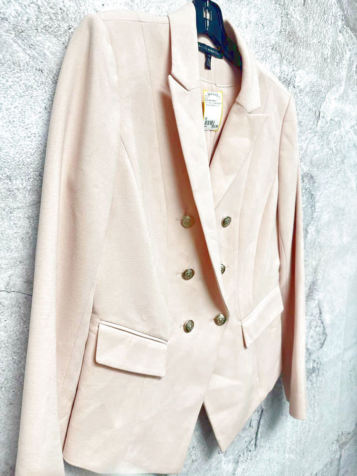White Black Market Size 10 Pink Good Silver Hardware jacket