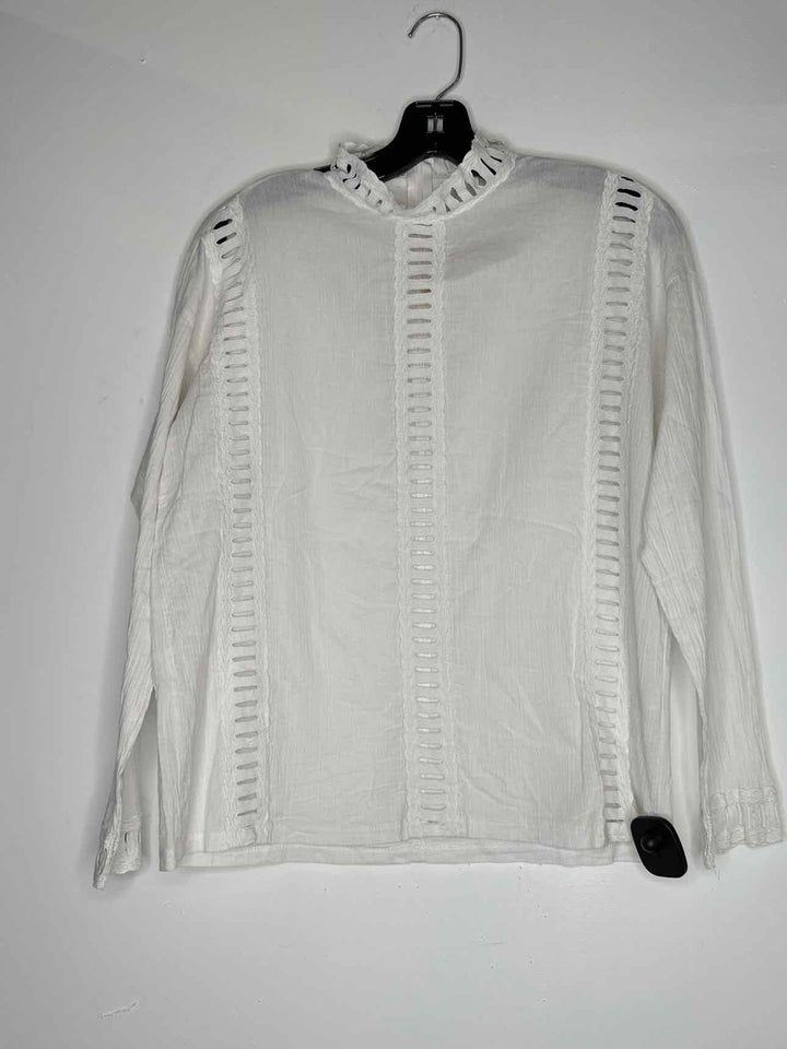 Women Size S White long sleeve top