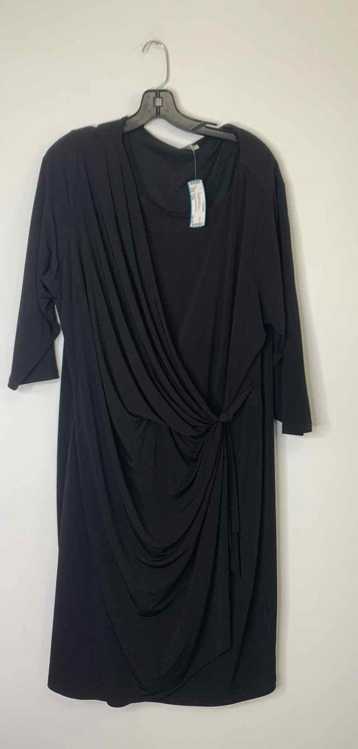 Women Size 22W Avenue Black long sleeve dress