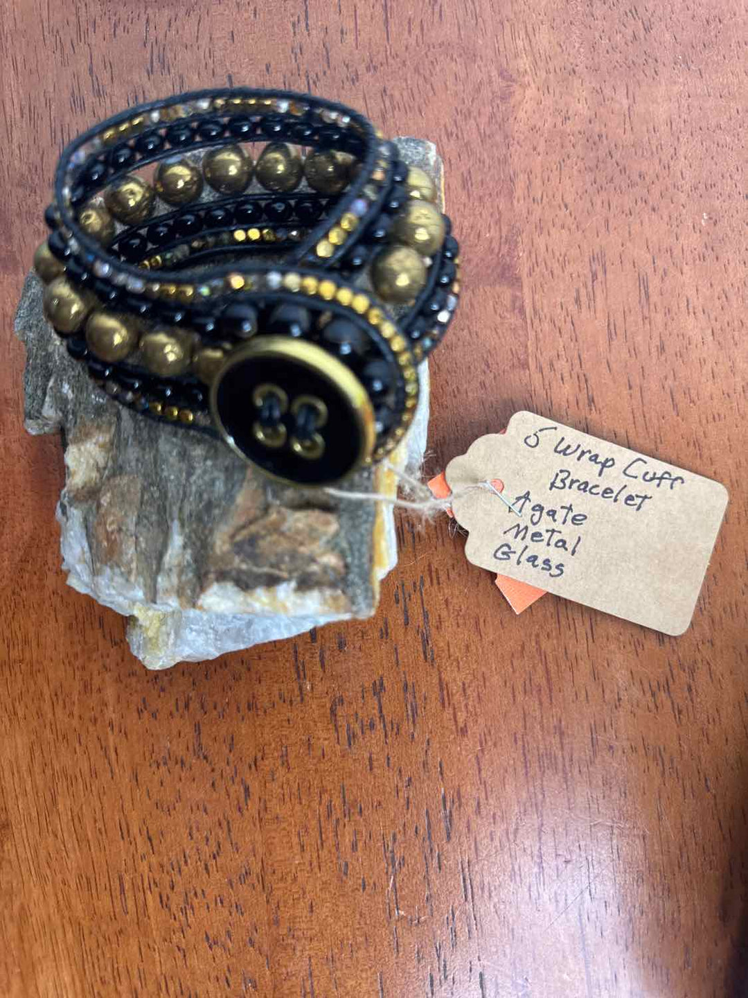 Stone Addiction Size OS Black Excellent Bracelet