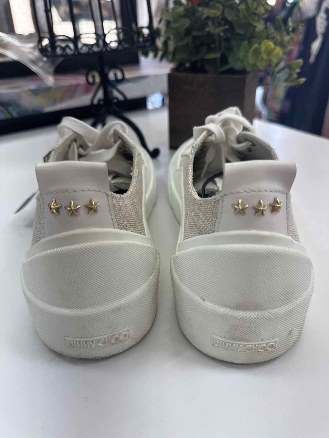 Jimmy Choo White W Shoe Size 38 athletic sneaker