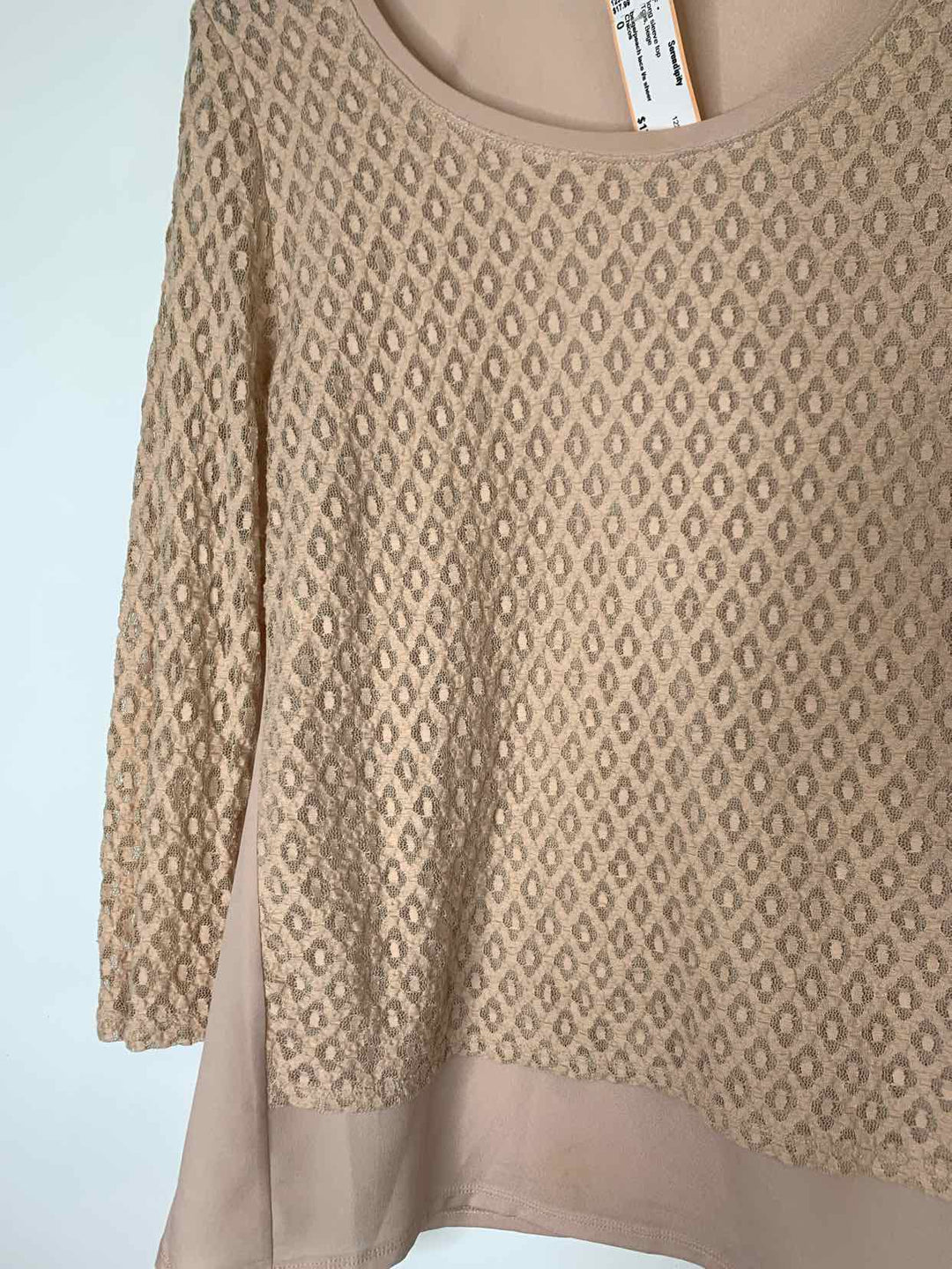 Chicos Women Size 0 Beige long sleeve top