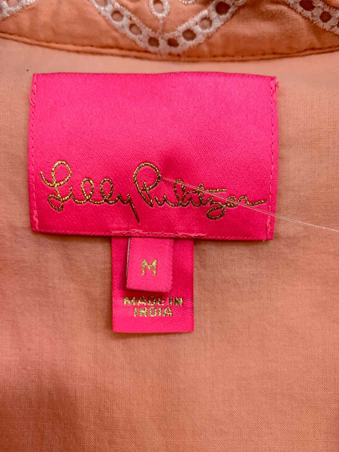 Women Size M Lilly Pulitzer Peach sleeveless dress