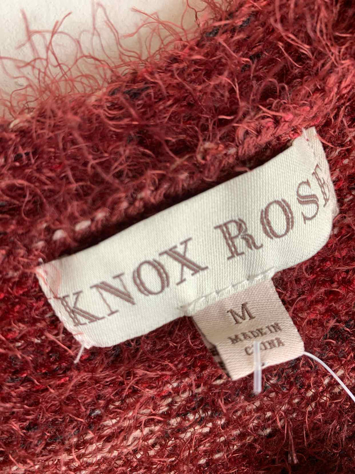 Knox Rose Women Size M Burgundy cardigan