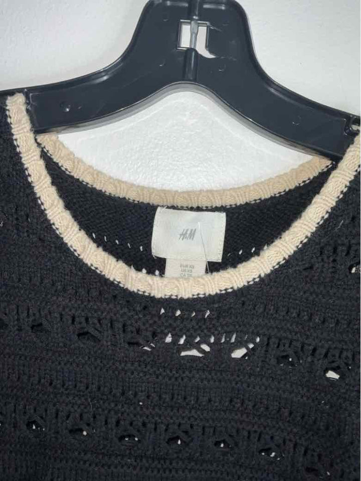 H&M Size XS Black Good Crochet sleeveless