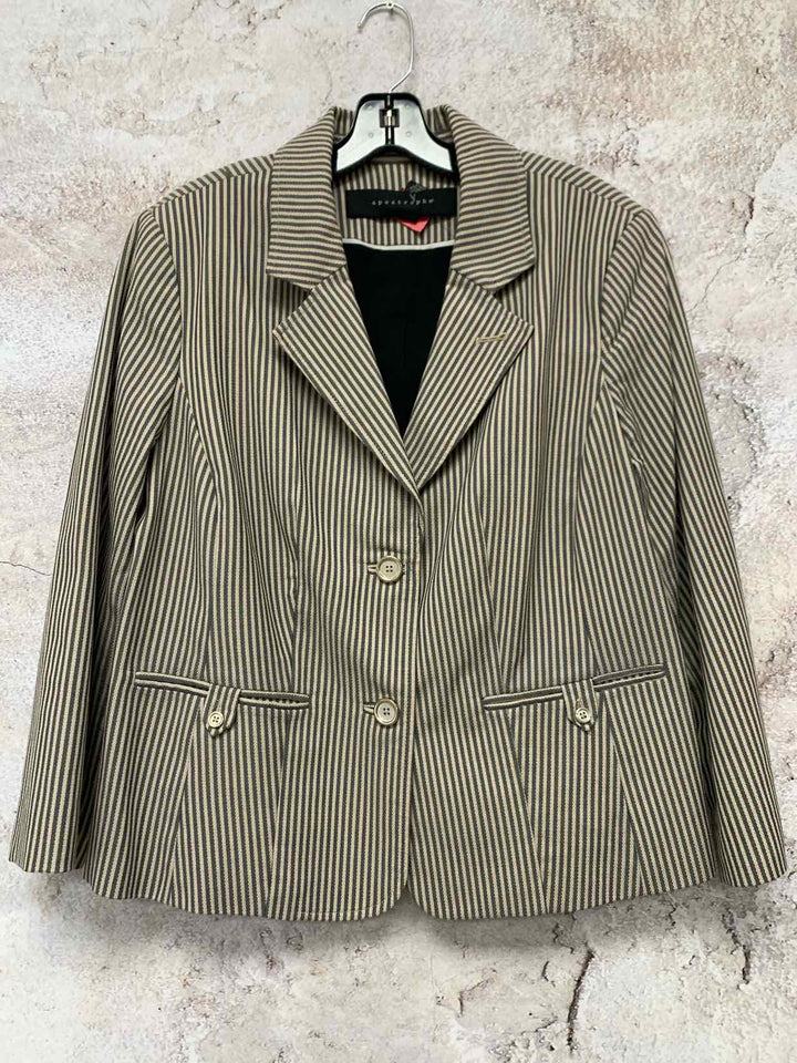 Apostrophe striped Women Size 16 jacket