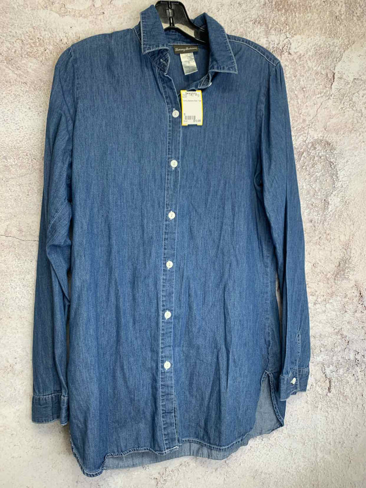 Tommy Bahama Size S Blue tee shirt