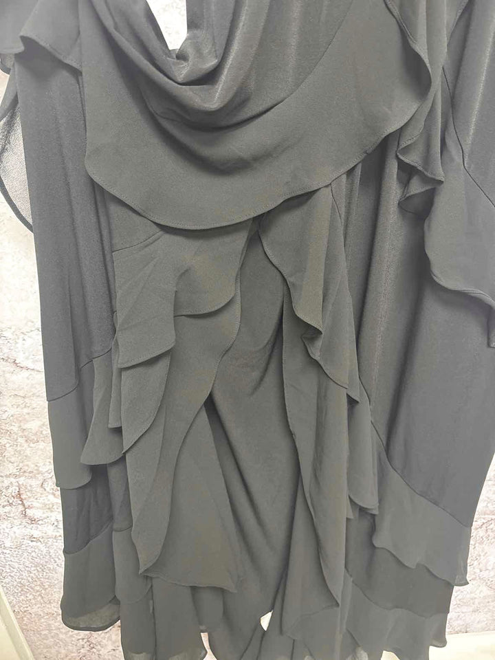 Michael Kors Size L Black spaghetti strap dress