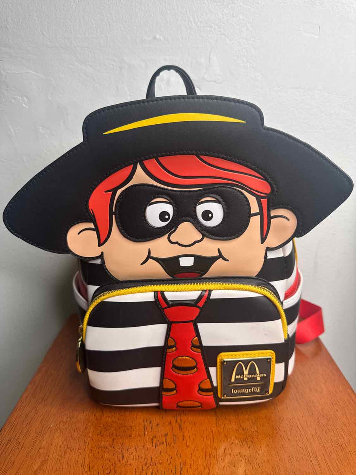 LoungeFly Striped backpack purse