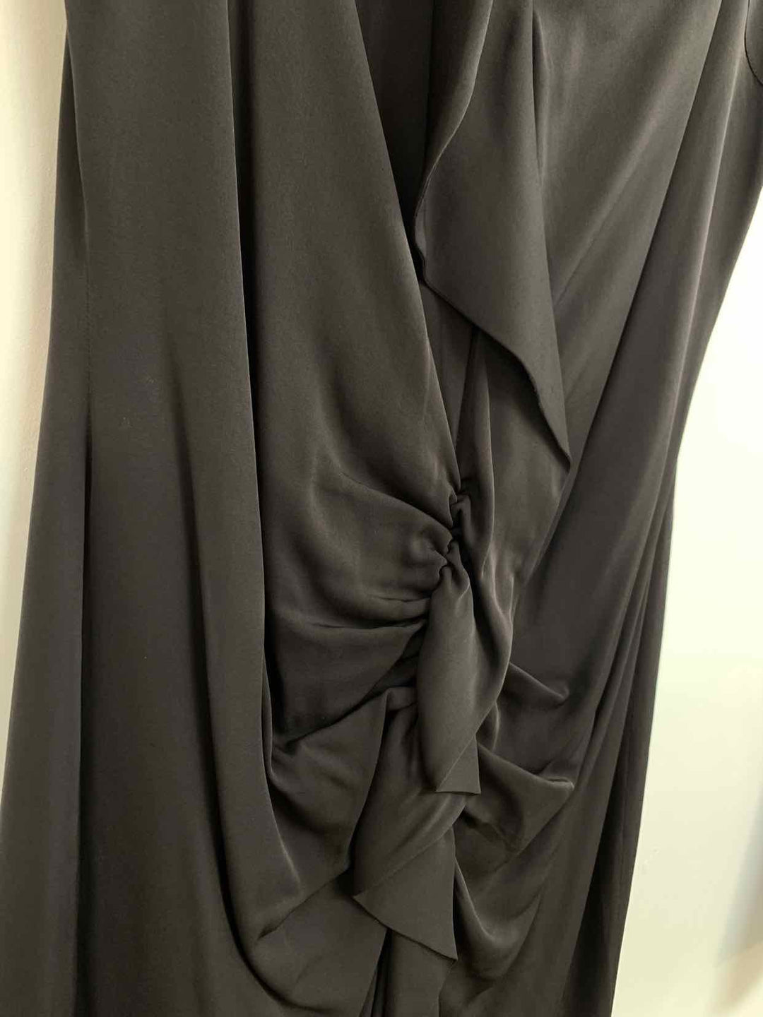 Yoana Baraschi Size 8 Grey Gathered Side sleeveless dress