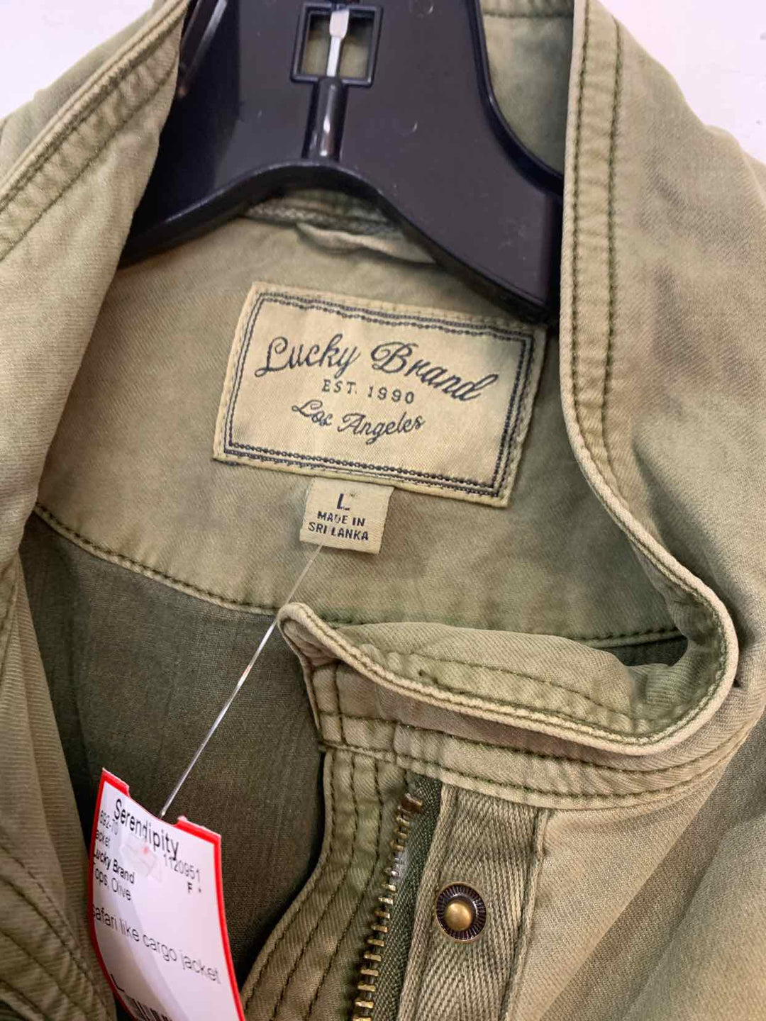 Lucky Brand Olive Women Size L jacket