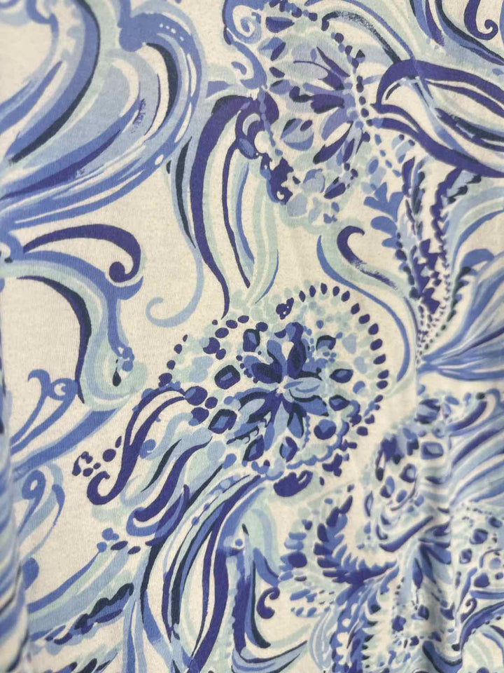 Lilly Pulitzer Size XS Blue Floral short sleeve