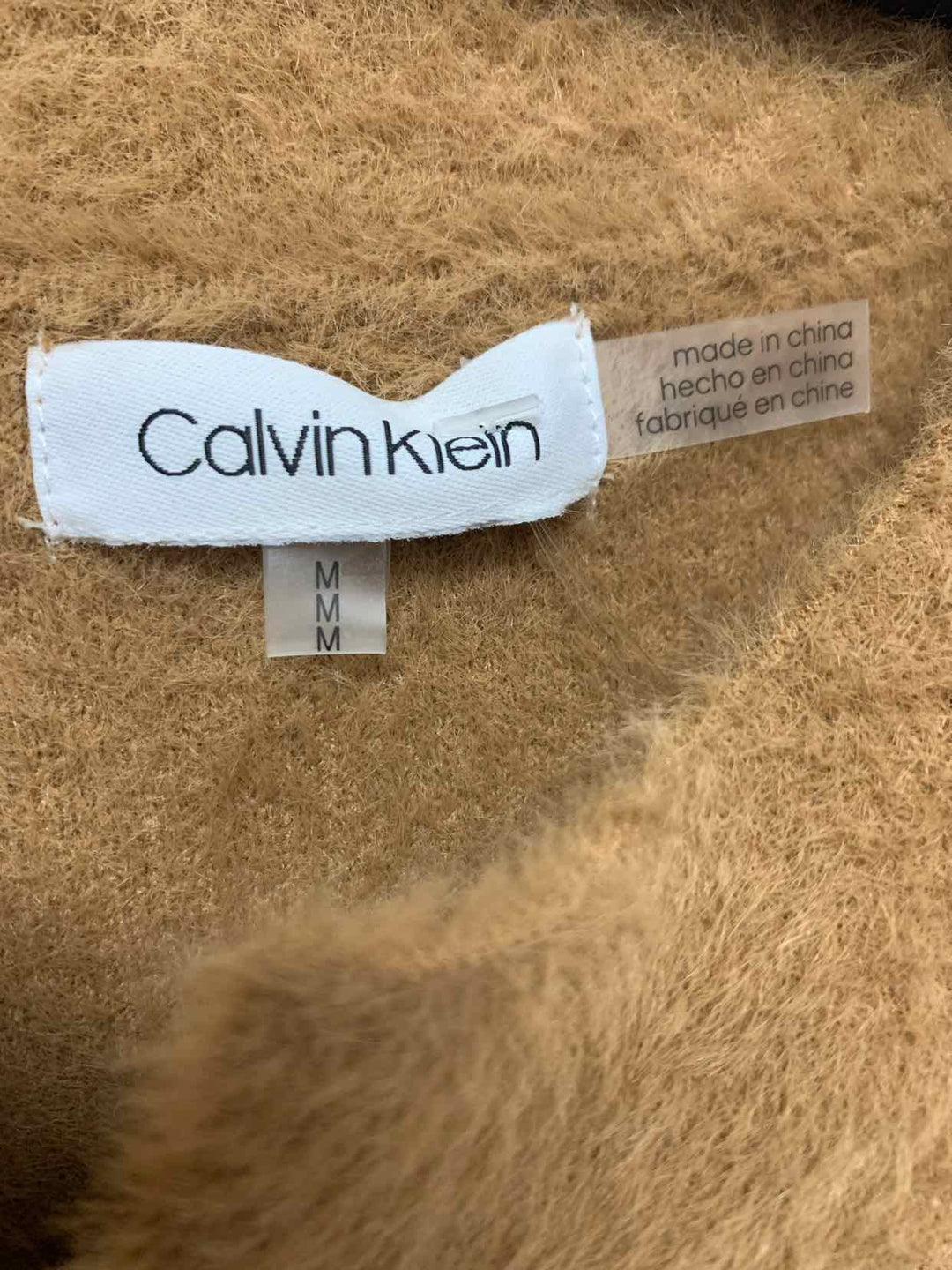 Calvin Klein Size M Camel sweater