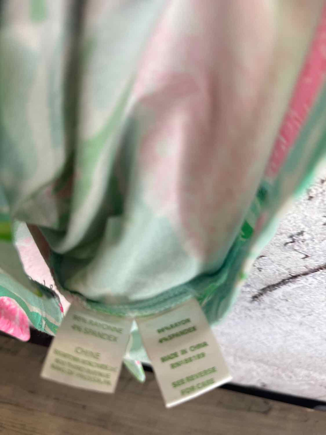 Lilly Pulitzer Size XS Pink Lime Green long sleeve dress
