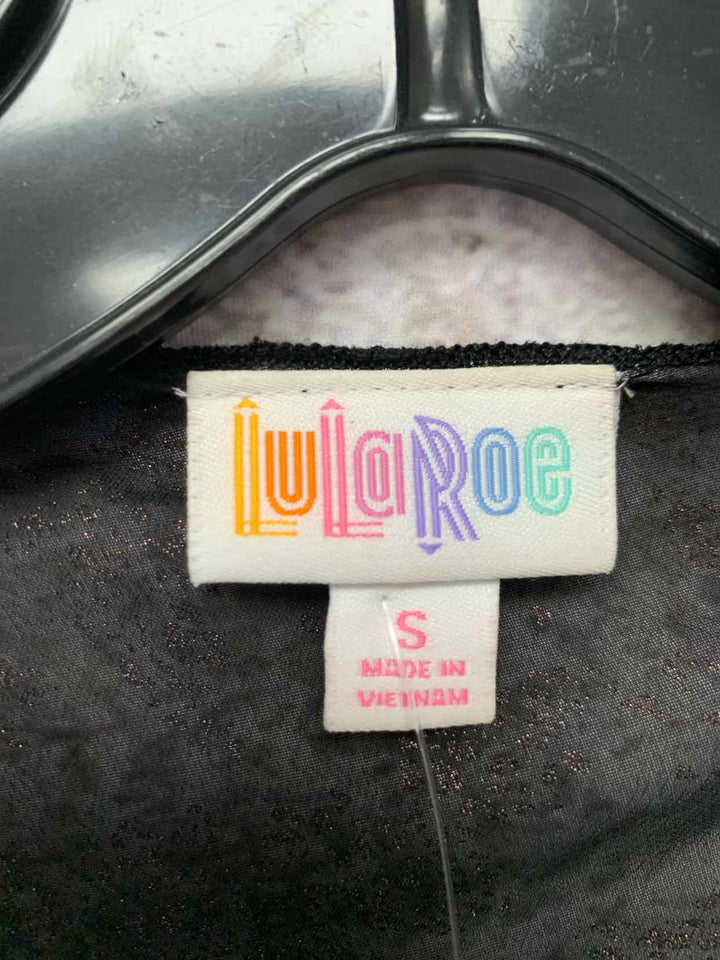 LulaRoe Size S Black and Gold shrug